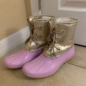 Jack Rogers Chloe Metallic Rain Boot